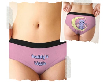 DDLG Naughty Panties Gift for Submissive, ABDL Little Space Panties, DDlg Clothing Fetish Underwear DDlg Kinky Lingerie, Discreet Little