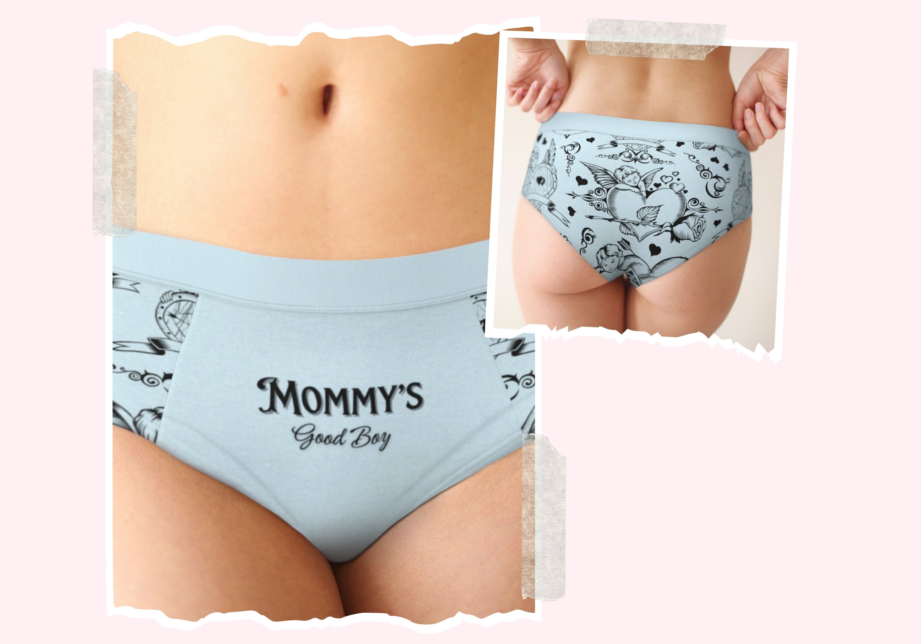 Mommy's Good Boy MDLB Cheeky Briefs, Mommy Dom Underwear, ABDL Panties, Discreet Little Space Naughty Undies, BDSM DDlg Clothing