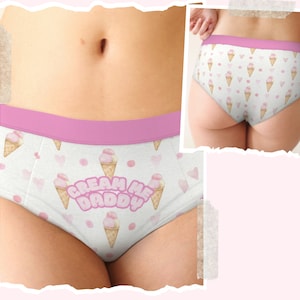 Mature Cream Me Daddy DDLG Sexy Panties ABDL Cute Panties Fetish Wear Sexy Underwear Dom Sub Gifts Little Space ABdl Naughty Panties