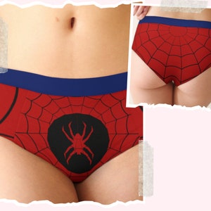 Mature Red Spider DDLG Panties Fetish Wear Sexy Underwear Naughty Panties ABDL Clothing Sexy Panties Fetish Panties Lounge Wear Cute