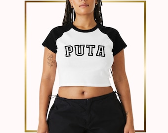 Camiseta Puta Camiseta Latina Camiseta Bebé Y2k Latina Power Y2k Camiseta Bebé Y2k Crop Top Camiseta Bebé Color Y2k Ropa Puerto Rico Camiseta Regalo Para Mujer