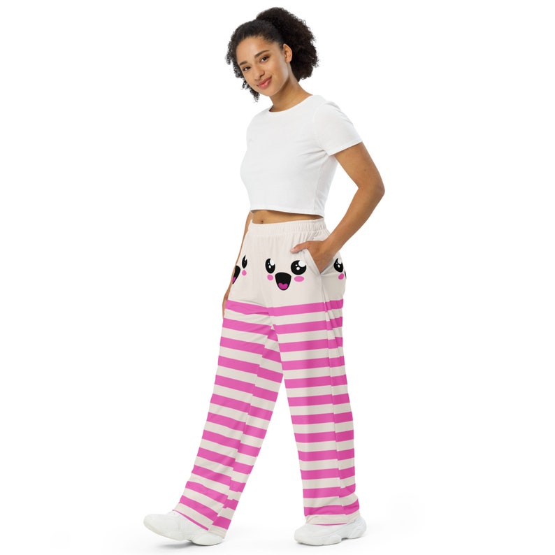 Cute Kawaii Unisex Wide-Leg Lounge Pants