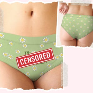 Mature Touch My Daisy DDLG Naughty Panties Gift for Submissive, ABDL Little Space Panties, Retro DDlg Clothing Fetish Underwear Regression