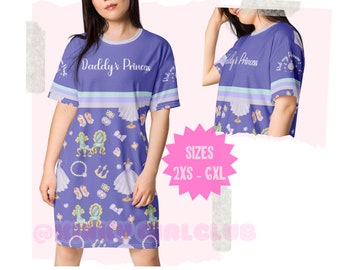 T-ShirtDress DDLG Clothing ABDL Clothing, Discreet Little Space Sexy Nightwear, Gift for Submissive, Age Regression Princess Pj's