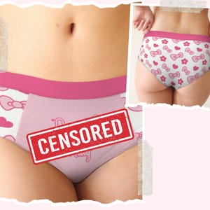 Mature Naughty Kitty DDLG Naughty Panties Gift for Submissive, ABDL Little Space Panties, DDlg Fetish Underwear ABDL Age Regression Kawaii
