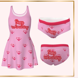 Femboy Sissy Dress With Matching Sissy Panties For Sissy Training Gift femboy-sissy-dress-with-matching-sissy-panties-for-sissy-training-gift