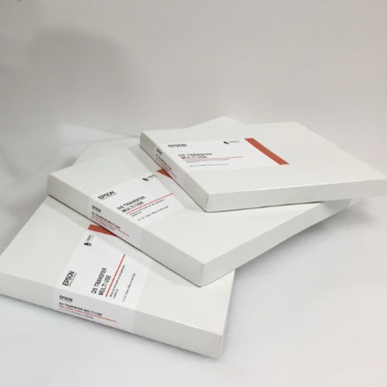 Epson Dye Sublimation Transfer Multiuse Paper 8.5 X 11 Etsy