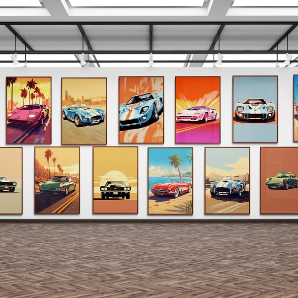 Vintage Car Collection (13 Posters)