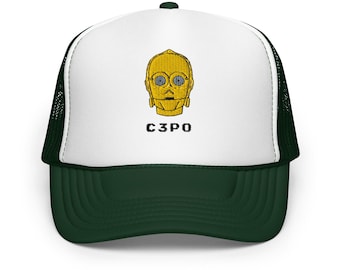 C-3PO Embroideredtrucker Hat | Star Wars Fans Gift - Etsy
