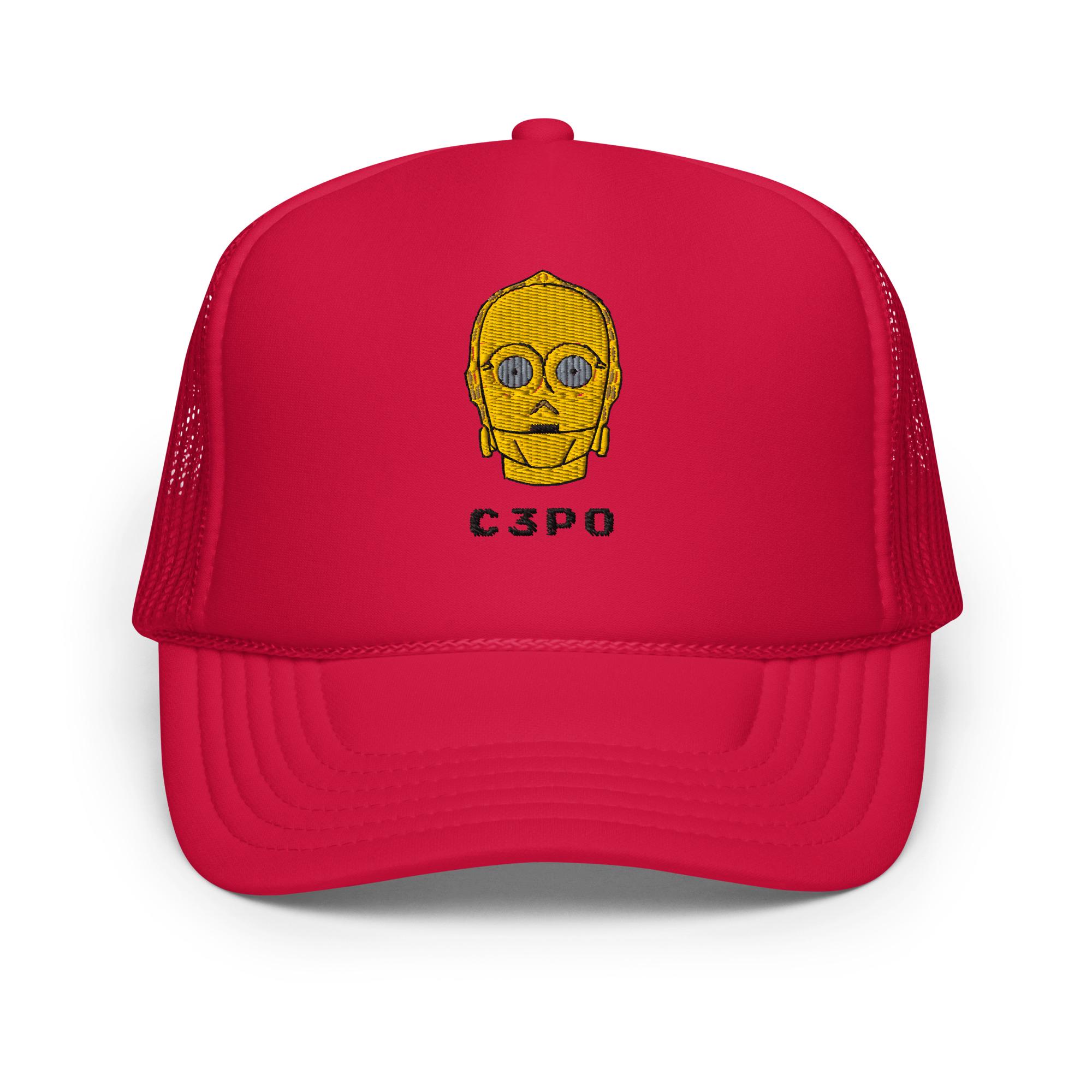 C-3PO Embroideredtrucker Hat | Star Wars Fans Gift - Etsy C-3PO Embroideredtrucker Hat | Star Wars Fans Gift - Etsy