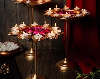 Diya urli stand Event/wedding/Diwali/Christmas decoration- set of three.