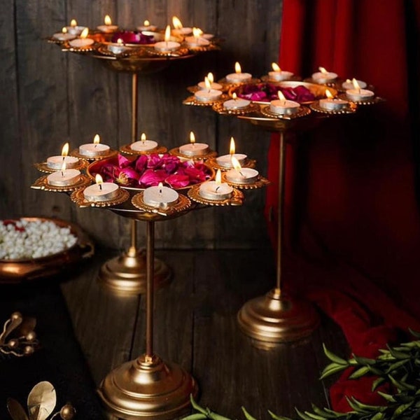 Diya urli stand Event/wedding/Diwali/Christmas decoration- set of three.