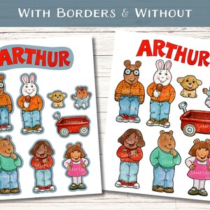 Arthur Paper Dolls - Arthur Book Characters Printable - Digital Print ...
