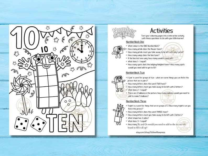 numberblocks-coloring-book-1-10-11-pages-questions-digital