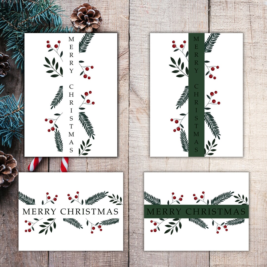 Cartes De Noël Numériques Imprimables - Etsy