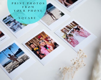 Stampe quadrate, segnaposto per matrimonio, stampe personalizzate con il tuo testo, stampe digitali, regalo fotografico personalizzato, decorazioni per aule universitarie, tableau de mariage con foto