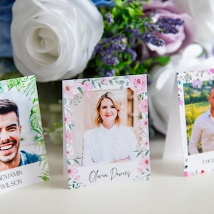 Tarjetas de lugar de eucalipto, idea de obsequios de boda, tarjetas con nombres de lugares personalizados, plano de asientos, obsequios de boda únicos, decoración de mesas de boda