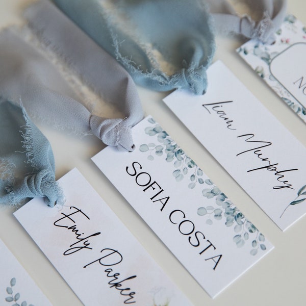 Custom Name Tags With Ribbon Etsy