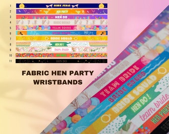 Hen party wristbands, hen party, hen do wristband, bride squad party, team bride wristbands, party wristbands, bachelorette party, hen do