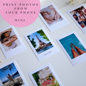 Polaroid style mini prints, keepsake gift, photo print, uni room decor, pictures print, instax prints, instax photo, polaroid prints