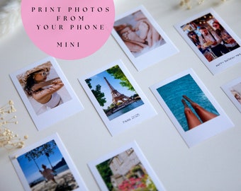 Polaroid style mini prints, keepsake gift, photo print, uni room decor, pictures print, instax prints, instax photo, polaroid prints