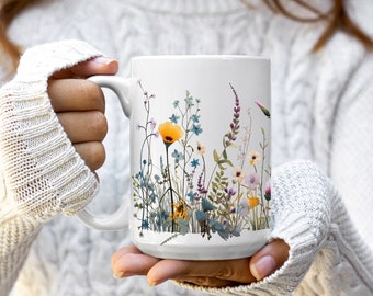 Colorful Wildflowers Mug (11oz & 15oz)