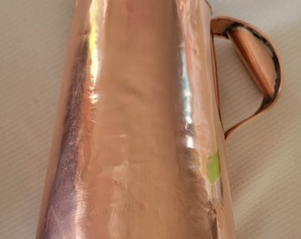 Vintage Copper Farmhouse Pitcher