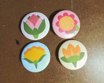 Pretty Flower Pins