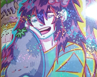 Aubrey and Mr Plantegg Holo Print (11.5x8.5)