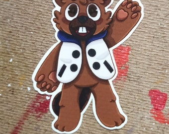 Bucky the Beaver Sticker