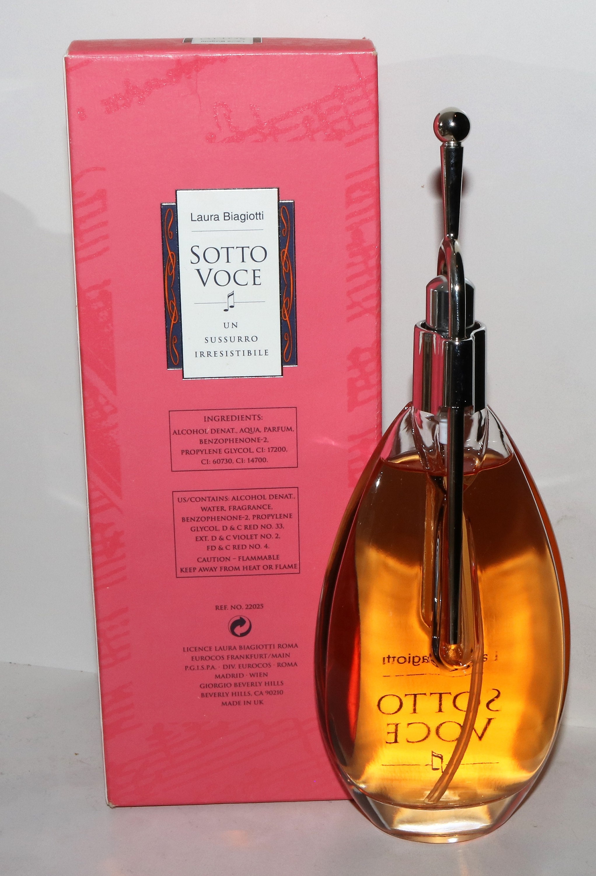 Laura Biagiotti Sotto Voce EDT 50ml Discontinued Very Rare