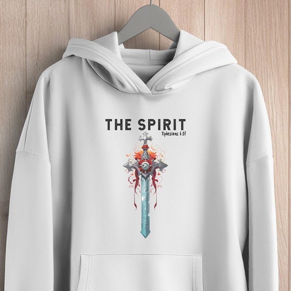 Christian Warrior Sword of the Spirit Bible Verse Unisex Cotton Hoodie Vintage Sweater Christian Trendy Style Etsy Canada