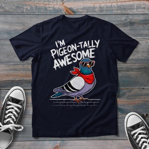 面白い鳩のTシャツ、鳩の素晴らしいレトロTシャツ、トレンディなストリートウェアスタイル、鳩好きへの最高のギフト