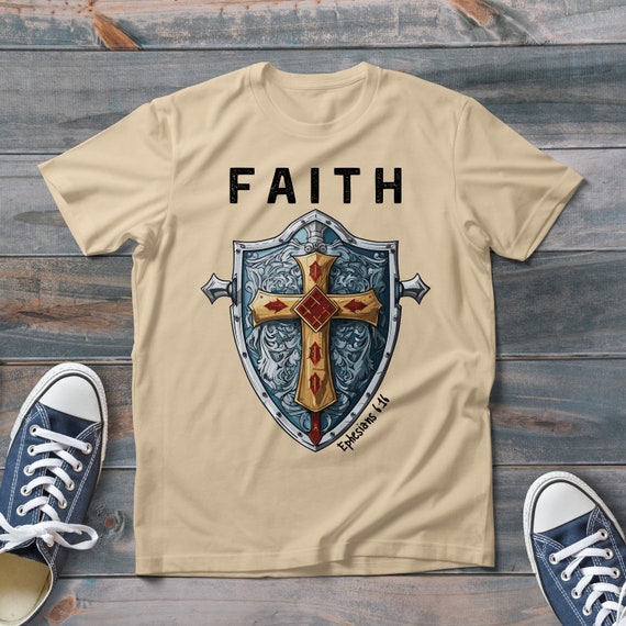 Faith Ephesians Bible Verse Cross Shirt Faith Ephesians Bible Verse Cross Shirt
