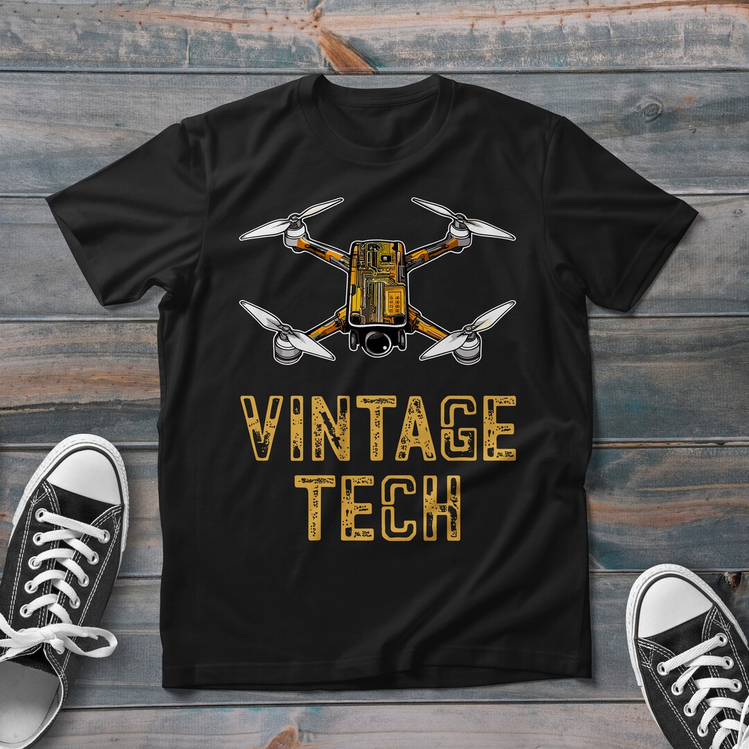 T-Shirt Drone FPV – Pilote De Course, Design Rétro Sunset, Cadeau Pour Passionnés De Drones