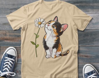 ★AWESOMEUS★ FLOWER AND CAT PIGMENT TSHIRT 2COLOR il_340x270.5930791734_o7wu.jpg