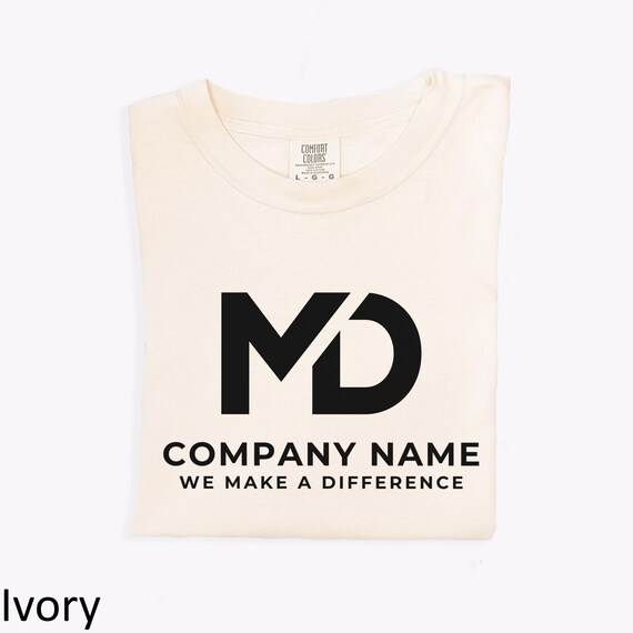 Comfort Colors® Custom Logo T-shirt, Make Difference Company Logo