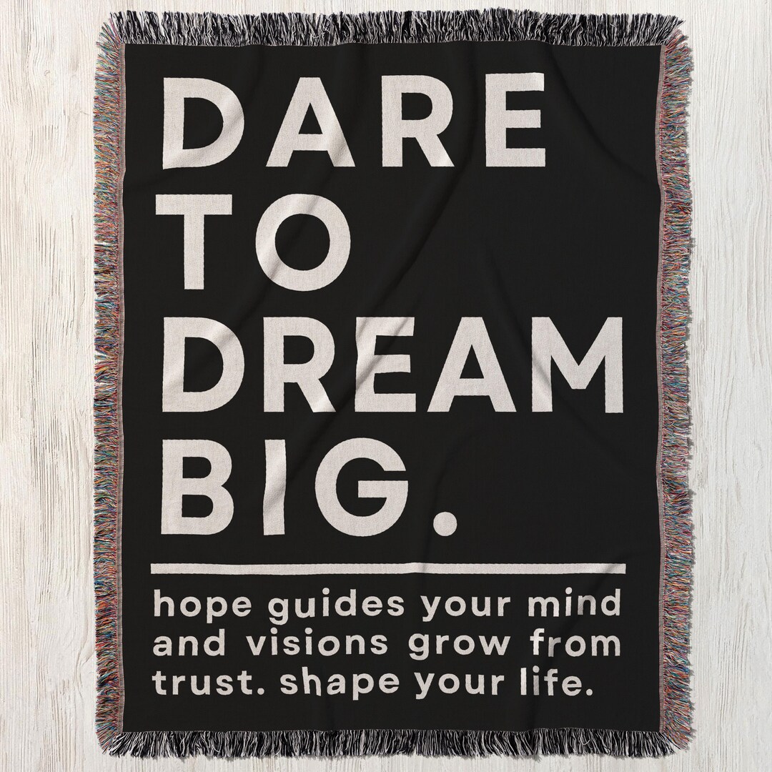 Throw Blanket with Fur don’t dare not to dare main image 0