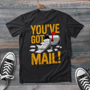 Camiseta de cartero, camiseta vintage con buzón de correo "Tienes correo", camiseta de entrega de cartero de moda, el mejor regalo para trabajadores postales