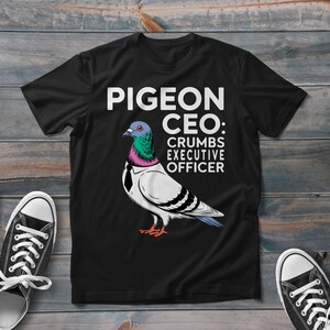 面白い鳩のTシャツ、鳩のパン粉の警官の面白いTシャツ、トレンディなストリートウェアスタイル、鳩好きへの最高のギフト