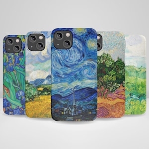 Van Gogh Painting Phone Case, Starry Night Cases fit for iPhone 16, iPhone 16 Plus, iPhone 14 Pro Max, iPhone 13, iPhone 12, 11, XR, 8+, 7