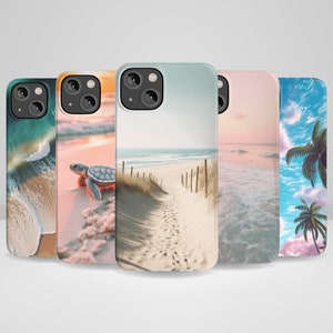 Summer Phone Case, Summer Vibes, Tropical Beach fit for iPhone 16, iPhone 16 Plus, iPhone 15 Pro Max, iPhone 13, iPhone 12, 11, XR, 8+, 7