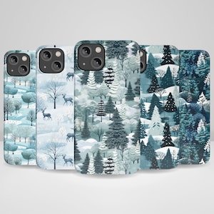 Winter Landscape Phone Case Snowy Phone case fit for iPhone 16, iPhone 16 Plus, iPhone 14 Pro Max, iPhone 13, iPhone 12, 11, XR, 8+, 7