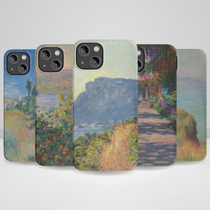 Claude Monet Phone Case Nature Landscape Phone Case for iPhone 15, iPhone 14 Plus, iPhone 14 Pro Max, iPhone 13, iPhone 12, 11, XR, 8+, 7