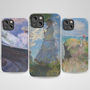 Monet Phone Case Claude Monet Female Art Phone Case for iPhone 15, iPhone 14 Plus, iPhone 14 Pro Max, iPhone 13, iPhone 12, 11, XR, 8+, 7