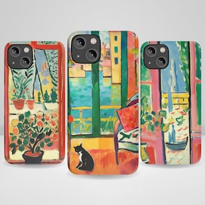 Henri Matisse Phone Case Art Painting Phone Case Matisse Inspired Art for iPhone 16, iPhone 15, iPhone 14 Pro Max, iPhone 13, iPhone 12, 11