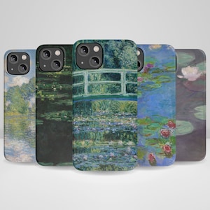 Monet Phone Case Claude Monet Water Lilies Phone Case for iPhone 16, iPhone 16 Plus, iPhone 14 Pro Max, iPhone 13, iPhone 12, 11, XR, 8+, 7