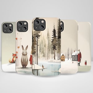 Gloomy Christmas Phone Case Aesthetic Christmas Phone Case for iPhone 16, iPhone 16 Plus, iPhone 15 Pro Max, iPhone 13, iPhone 12, 11, XR