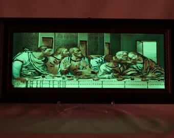 The Last Supper, Handmade Framed Ceramic, Ceramic Art, Handpainted Ceramics, Ceramic Wall Decor, Da Vinci , Moonstone, Jesus Last Supper,