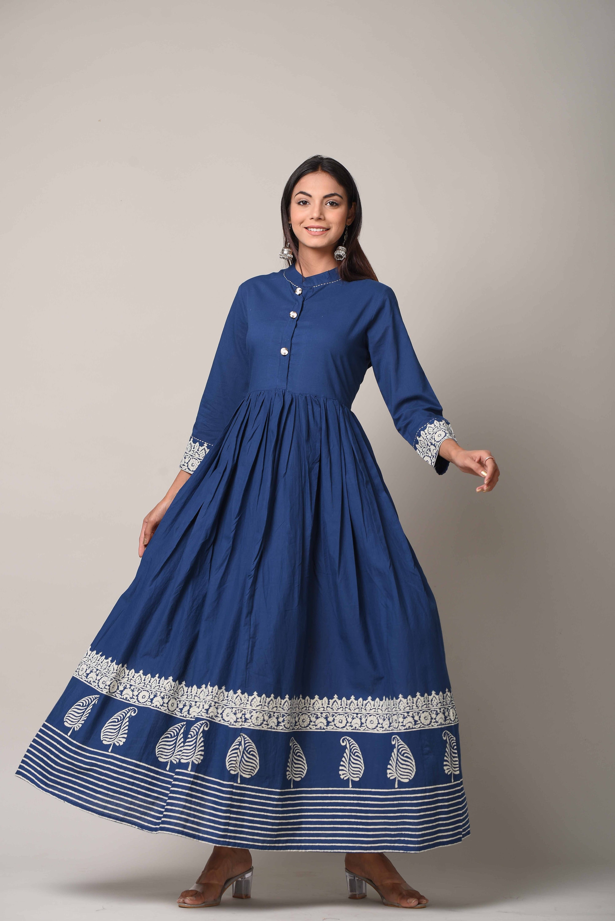 knee length dresses for ladies Pashtun Girls Blue Satin Dress – New Afghan Fashion, Elegant Traditional  Outfit – saneens.com